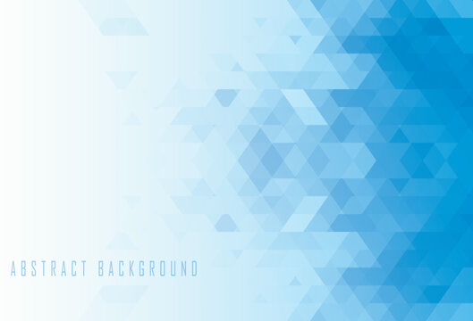 Abstract blue geometric vector shapes eps background