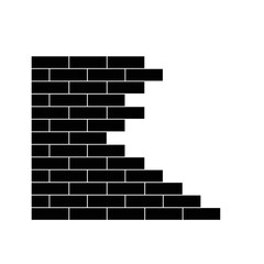 simple black and white brick wall, suitable for use in all fields