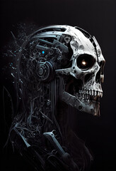 cyberpunk robot Generative AI