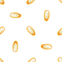 Spicy taco pattern seamless background texture repeat wallpaper geometric vector