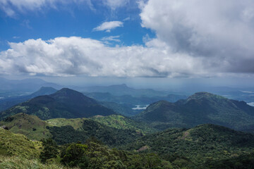 clouds over the mountains