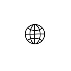 Fototapeta na wymiar Simple Globe outline icons