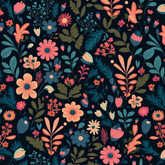 Ditsy floral pattern made by generative ai