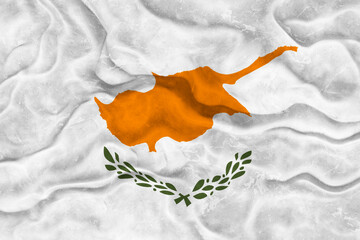 National flag of Cyprus. Background  with flag  of Cyprus