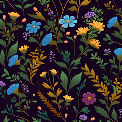 Ditsy floral pattern made by generative ai