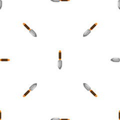 Hand trowel pattern seamless background texture repeat wallpaper geometric vector