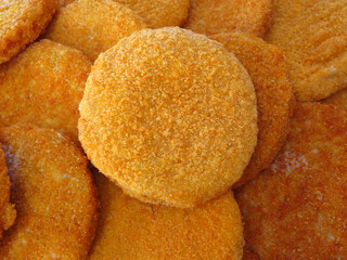 Fish cutlets background