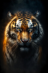 Portrait of a tiger, Generative Ai