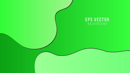 Fototapeta premium Green gradient liquid shapes abstract covers vector collection. Digital banner backgrounds design. Organic bubble fluid splash shapes, oil drop molecular mixture concept pattern. Cover templates.