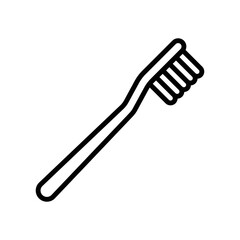 toothbrush icon vector design template in white background