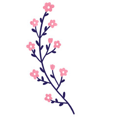 Flower blooming in the spring season clipart.