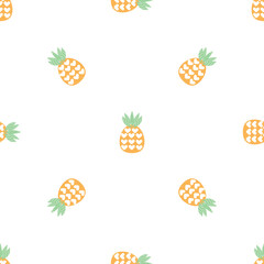 Love pineapple pattern seamless background texture repeat wallpaper geometric vector
