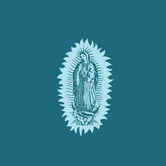 THESE HIGH QUALITY MOTHER MARIA VECTOR FOR USING VARIOUS TYPES OF DESIGN WORKS LIKE T-SHIRT, LOGO, TATTOO AND HOME WALL DESIGN