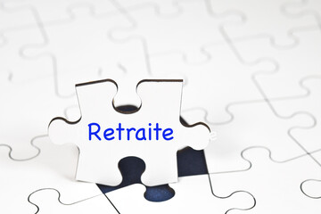 Fototapeta premium retraite pension puzzle age seniors