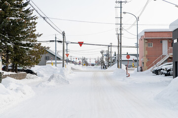 北海道　旭川　忠和　雪景色