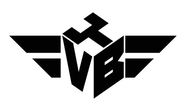 YVB three letter gaming logo in polygon cube shape logo design vector template. wordmark logo | emblem logo | monogram logo | initial letter logo | sports logo | minimalist logo | typography logo |