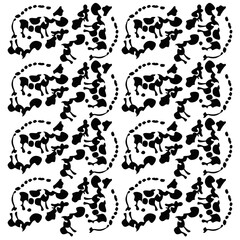 Cow print seamless pattern background. Cow print pattern illustration