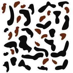 Fototapeta na wymiar Cow print pattern. Cow print background. Cow print seamless pattern vector
