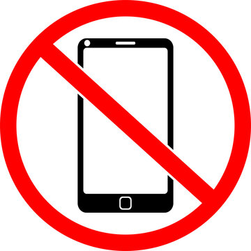 No smartphone, no sound, don't be noisy sign symbol transparent