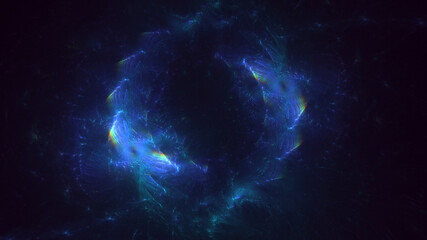 Obraz premium 3D rendering abstract round hole light background