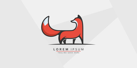 Creative Fox Logo Symbol Vector Design Illustration