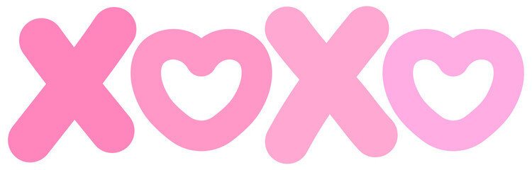 Xoxo heart valentine decoration 