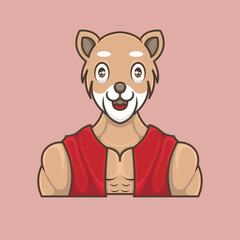 mascot classic character logo lion slave costume