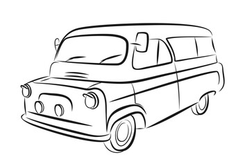 The Symbol of the passenger old bus.
