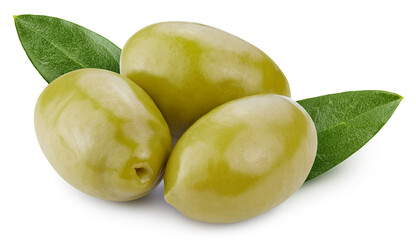 Olive isolated on white background