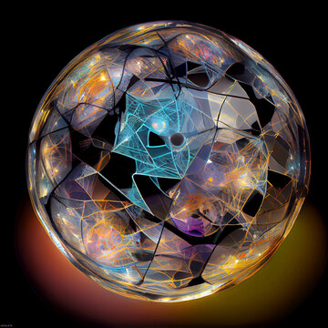 Web and net of artifactial intelligence , created with Generative AI technology.