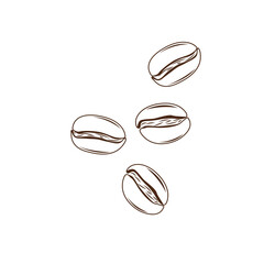 coffee bean outline