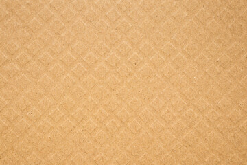 Fototapeta premium Brown square pattern recycle paper cardboard surface texture background