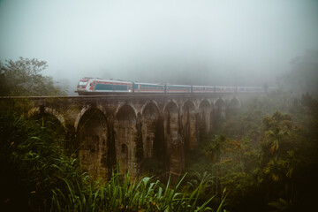 train on the bridge