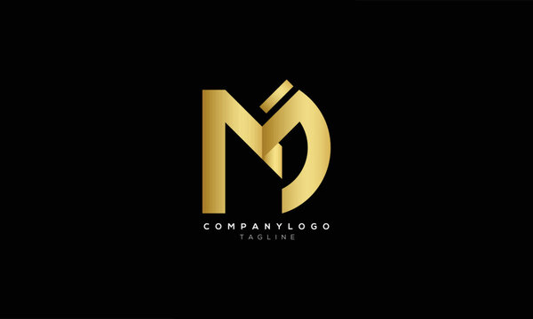 MJD, MJ, AMJ, MID, Abstract initial monogram letter alphabet logo design