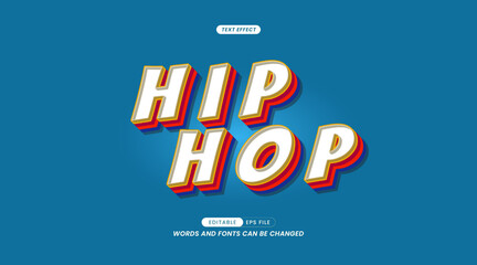 Hip Hop Slogan Editable Text Effect with Background