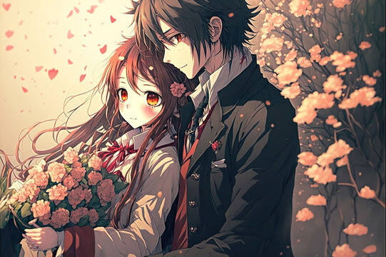 Romantic anime couple HD wallpapers | Pxfuel
