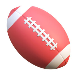 american football ball icon 3d illustration