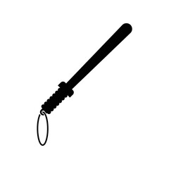 Police baton Icon design. isolated on white background. vector illustration