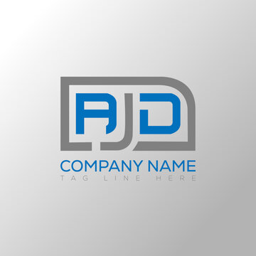 AJD letter logo creative design. AJD unique design.
