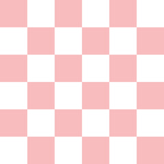 Girly pink seamless y2k pattern with chess style for texture and wrapping paper.