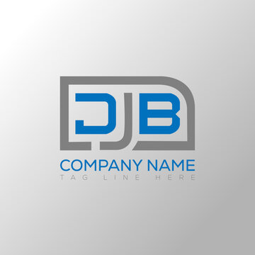 JJB Logo letter monogram with diamond shape design template.
