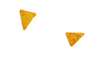 Isolated nachos. Png file