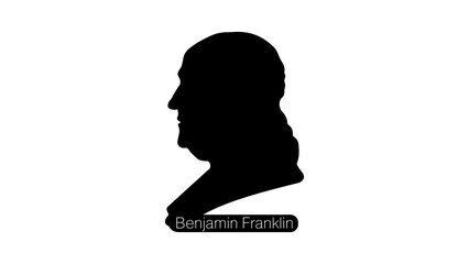 Benjamin Franklin silhouette
