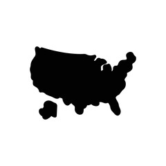 Black solid icon for states