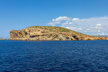 Fototapeta na wymiar Close up of Illa des Bosc, Ibiza.