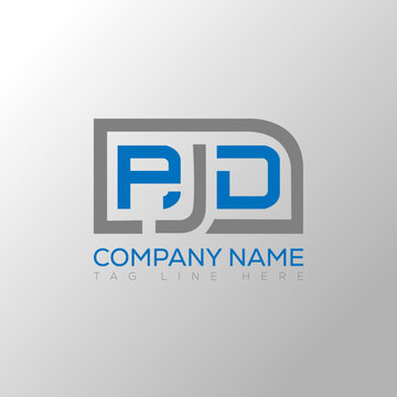 PJD letter logo creative design. PJD unique design.
