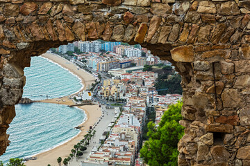 View of the central part of Blanes (Spain, Catalonia)