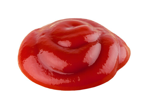 Tomato Ketchup Closeup Isolated On Transparent Background. Png Format
