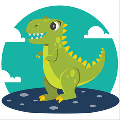Dinosaur Tyranosaurus T rex illustration