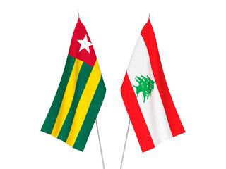 Lebanon and Togolese Republic flags